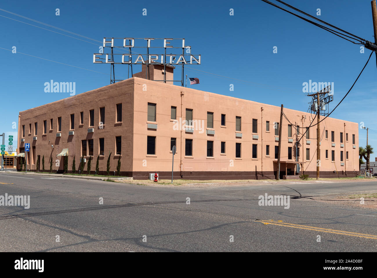 The historic Hotel El Capitan in Van Horn, the seat of Culberson County