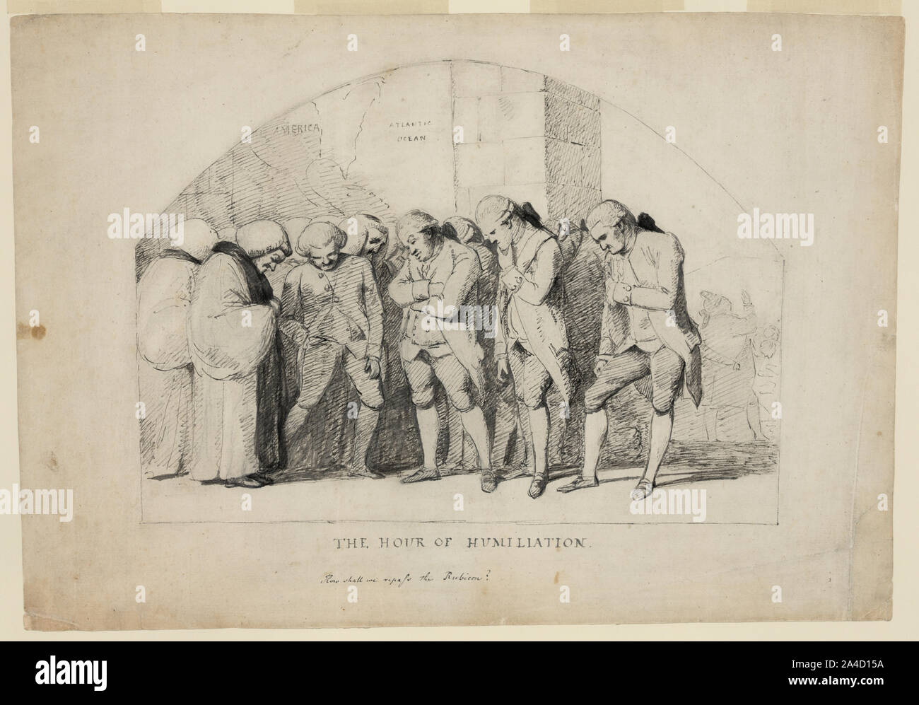 The hour of humiliation - how shall we repass the Rubicon Stock Photo ...