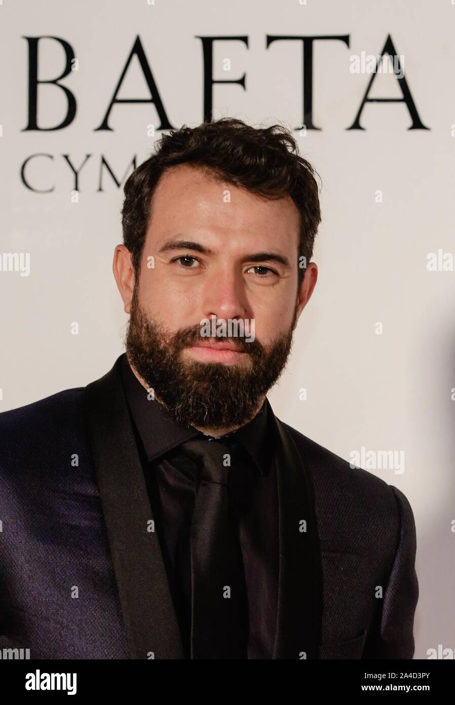 Cardiff, Wales. 13th Oct, 2019. Tom Cullen attends the 28th British Academy Cymru Awards at St David's Hall, Cardiff, Wales, UK. Credit: Tracey Paddison/Alamy Live News Stock Photo