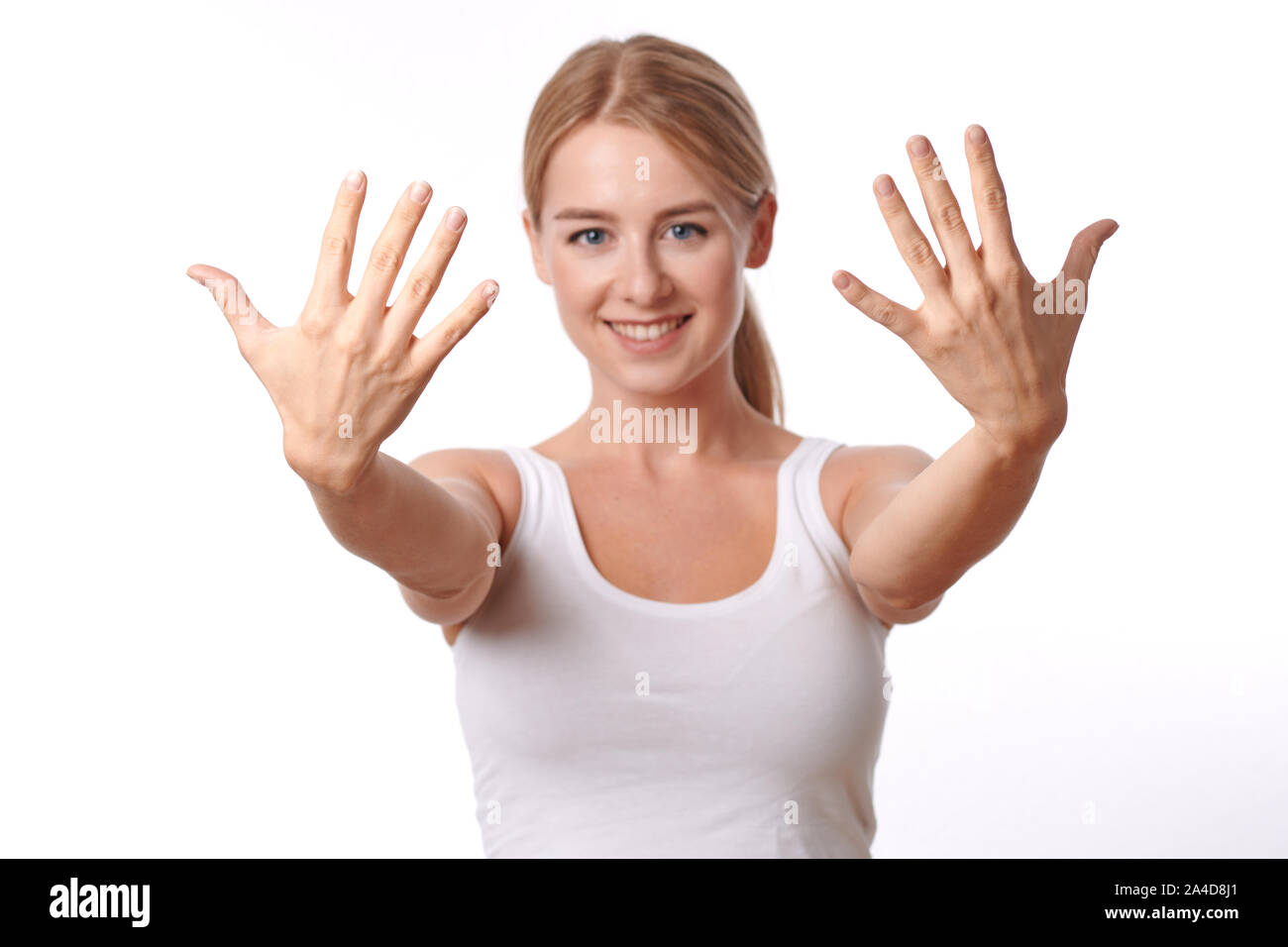 Hands splayed hires stock photography and images Alamy