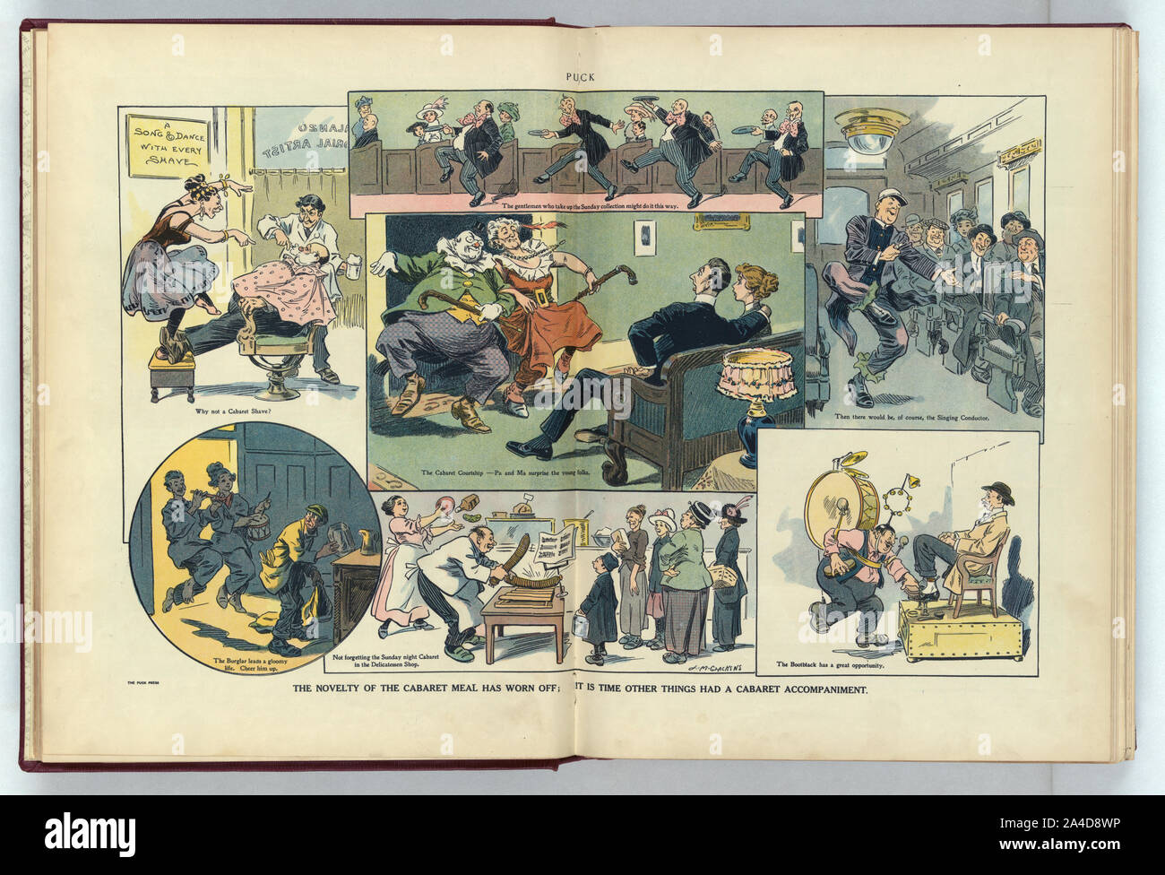 The novelty of the cabaret meal has worn off Stock Photo Alamy