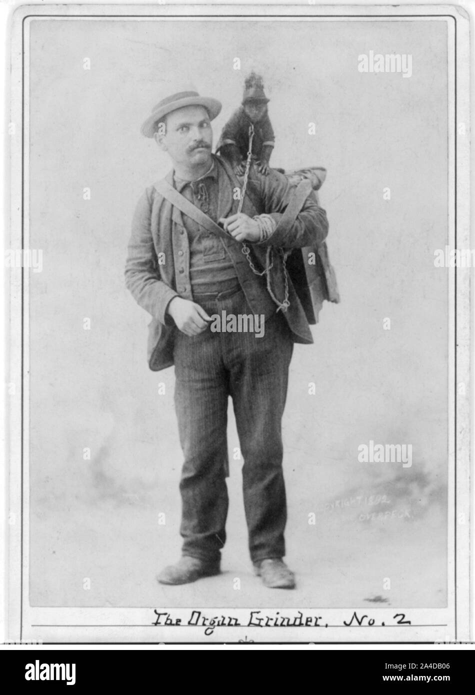 The organ grinder Stock Photo Alamy