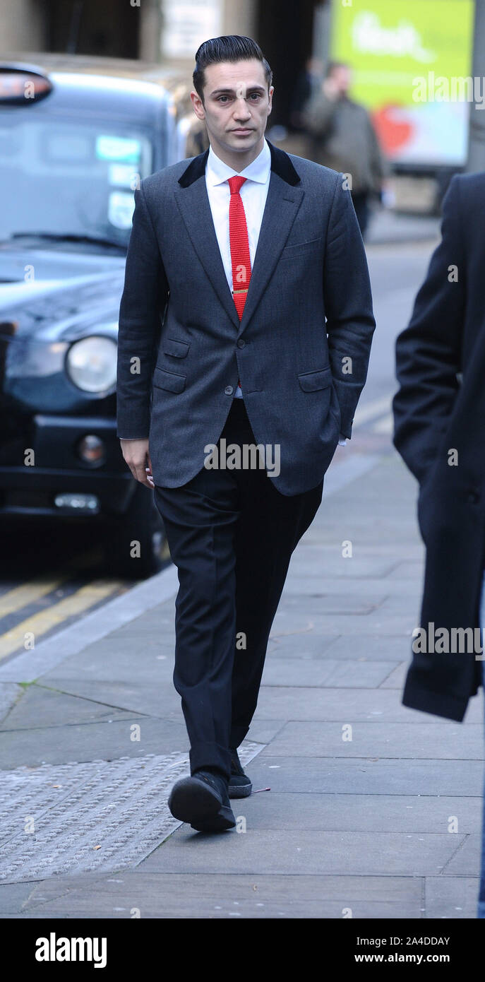 Photo Must Be Credited ©Kate Green/Alpha Press 076765 10/12/12 Reg Traviss arrives at Southwark Crown Court to go on trial today accused of raping a woman on New Year's Eve Stock Photo