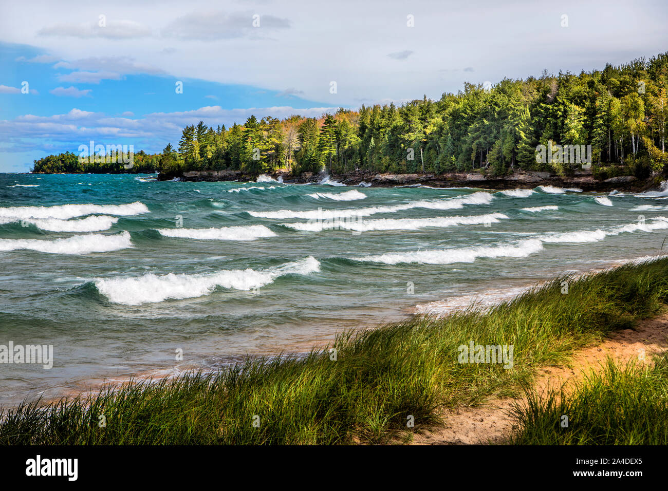 Au Train Bay, Lake Superior, Upper Peninsula, Michigan Stock Photo Alamy