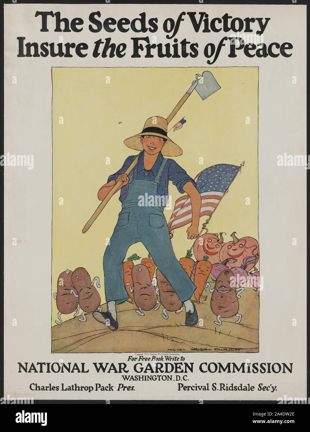 The seeds of victory insure the fruits of peace / Maginel Wright Enright. Stock Photo