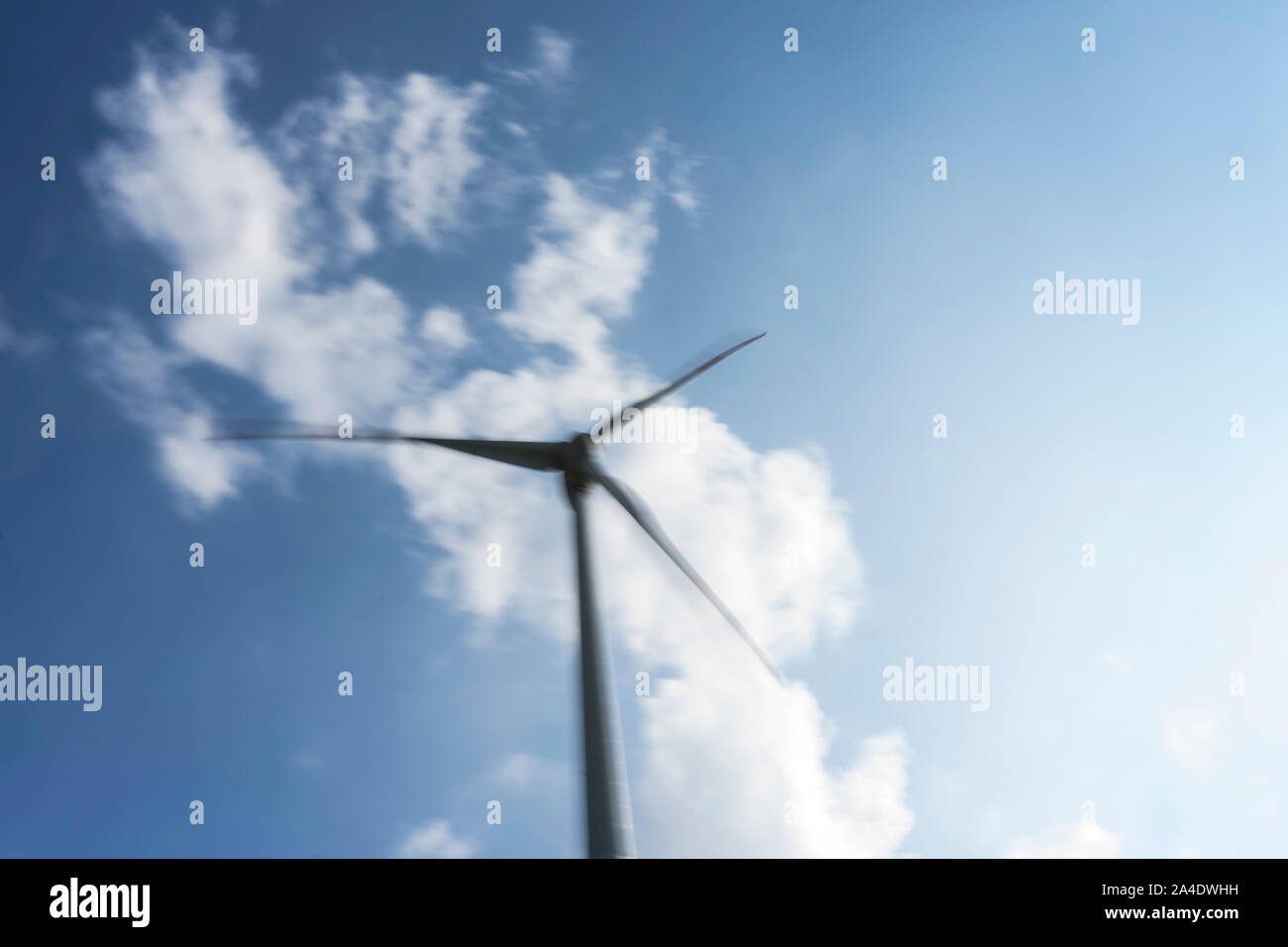Wind wheel (blurred) Stock Photo
