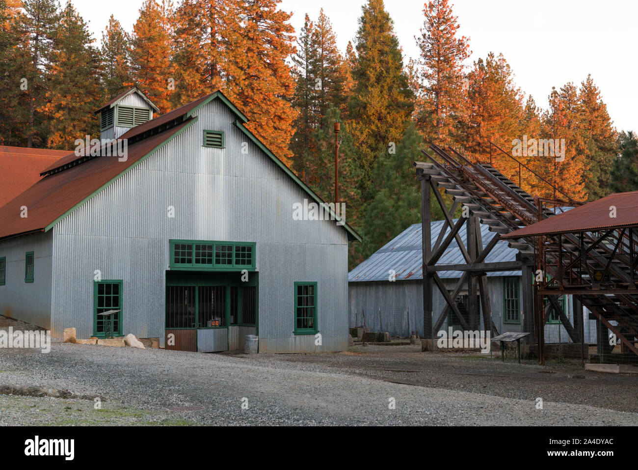 The site of the historic Empire Mine, now a state historic park in
