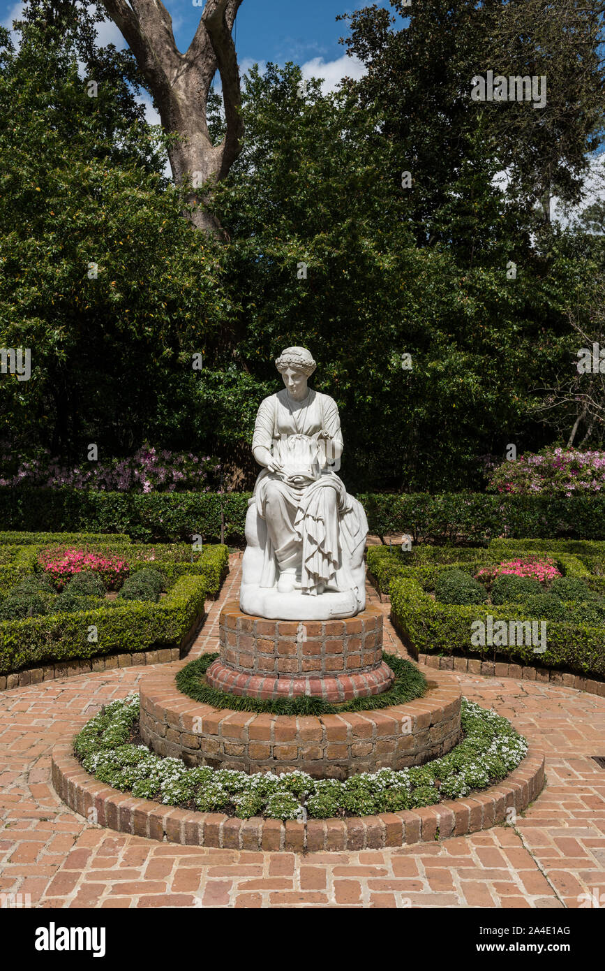 The statue of Clio, muse of history, dominates the Clio, or lower