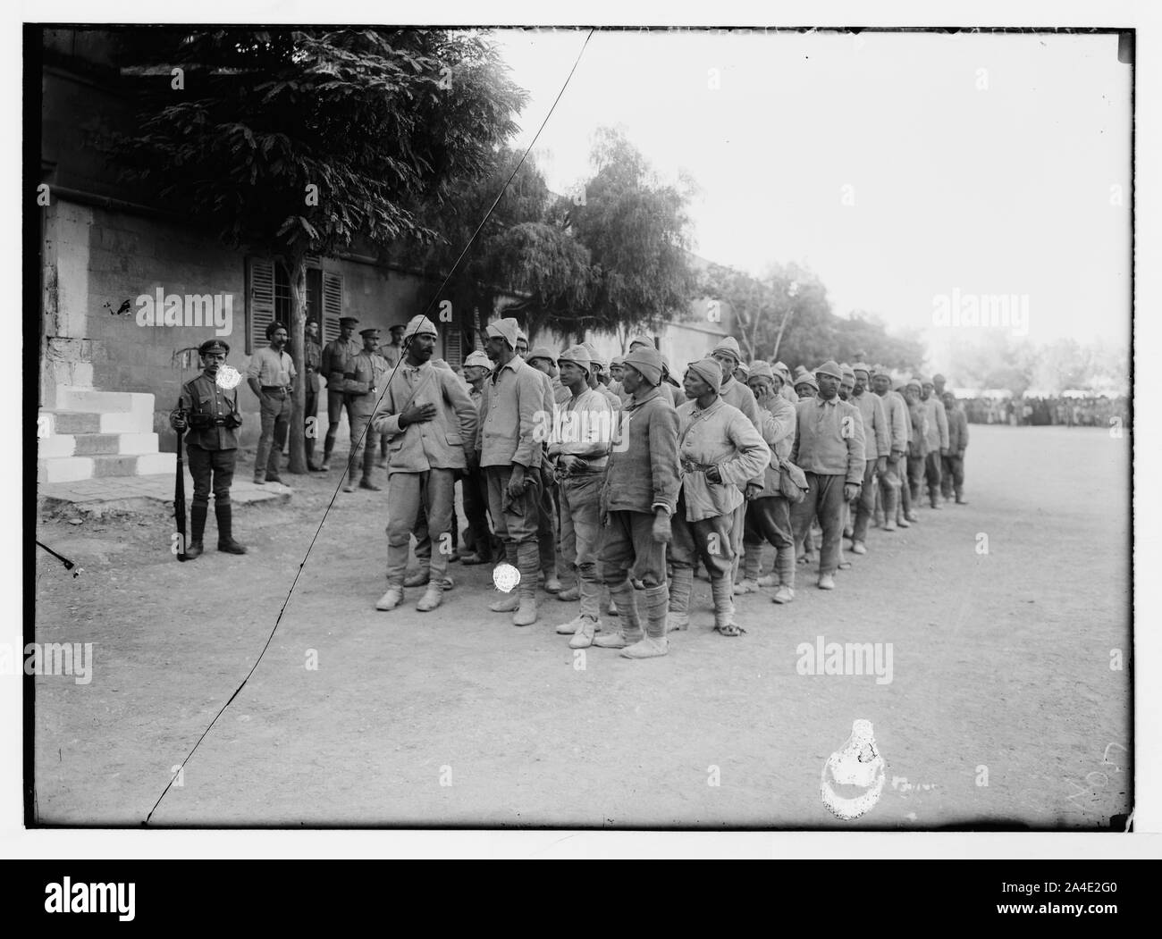 The surrender of Jerusalem to the British December 9th, 1917. Turkish prisoners. Stock Photo