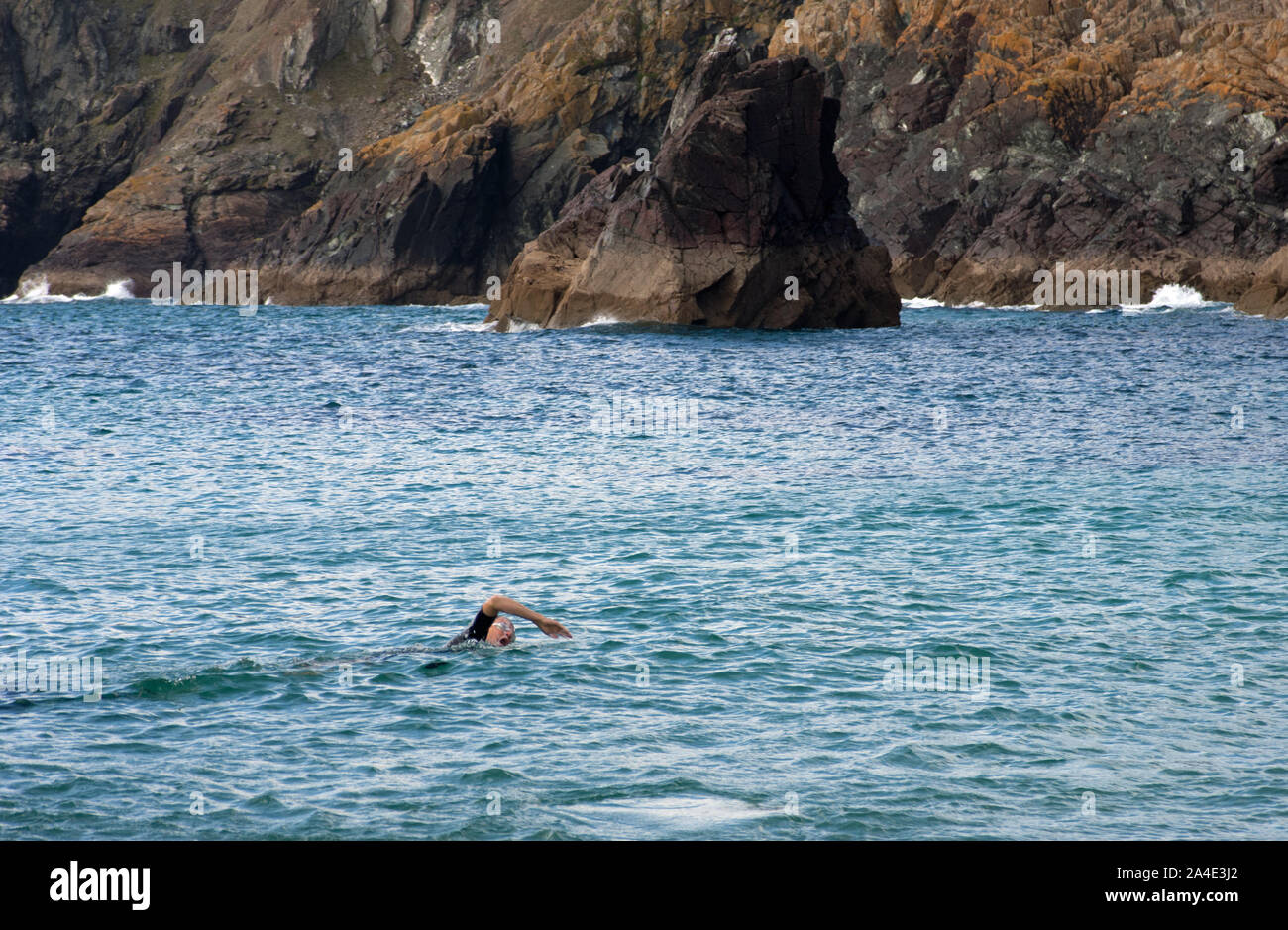 Open water swimming swimmer hi-res stock photography and images - Alamy