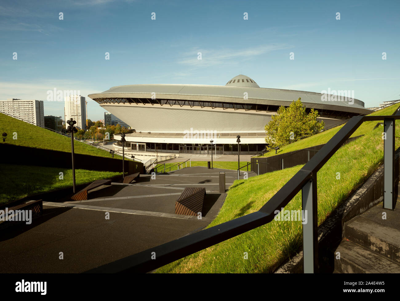 The saucer sport arena in Katowice city, Poland Stock Photo