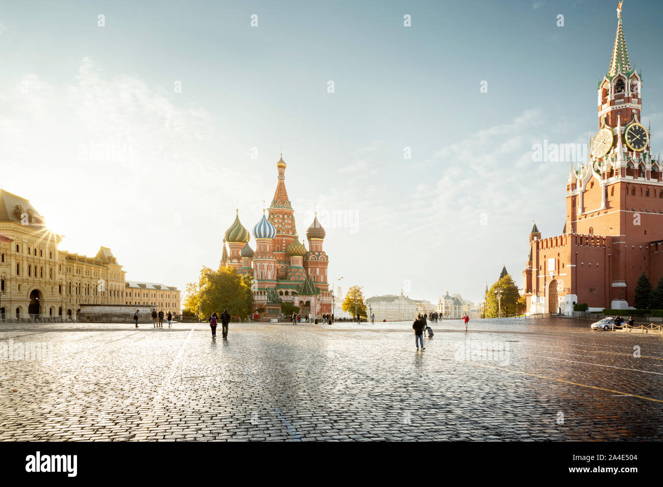 Red Square in Moscow city, Russia Stock Photo