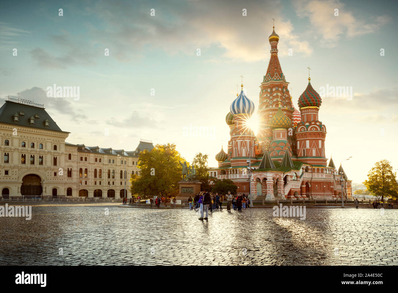 Red Square in Moscow city, Russia Stock Photo