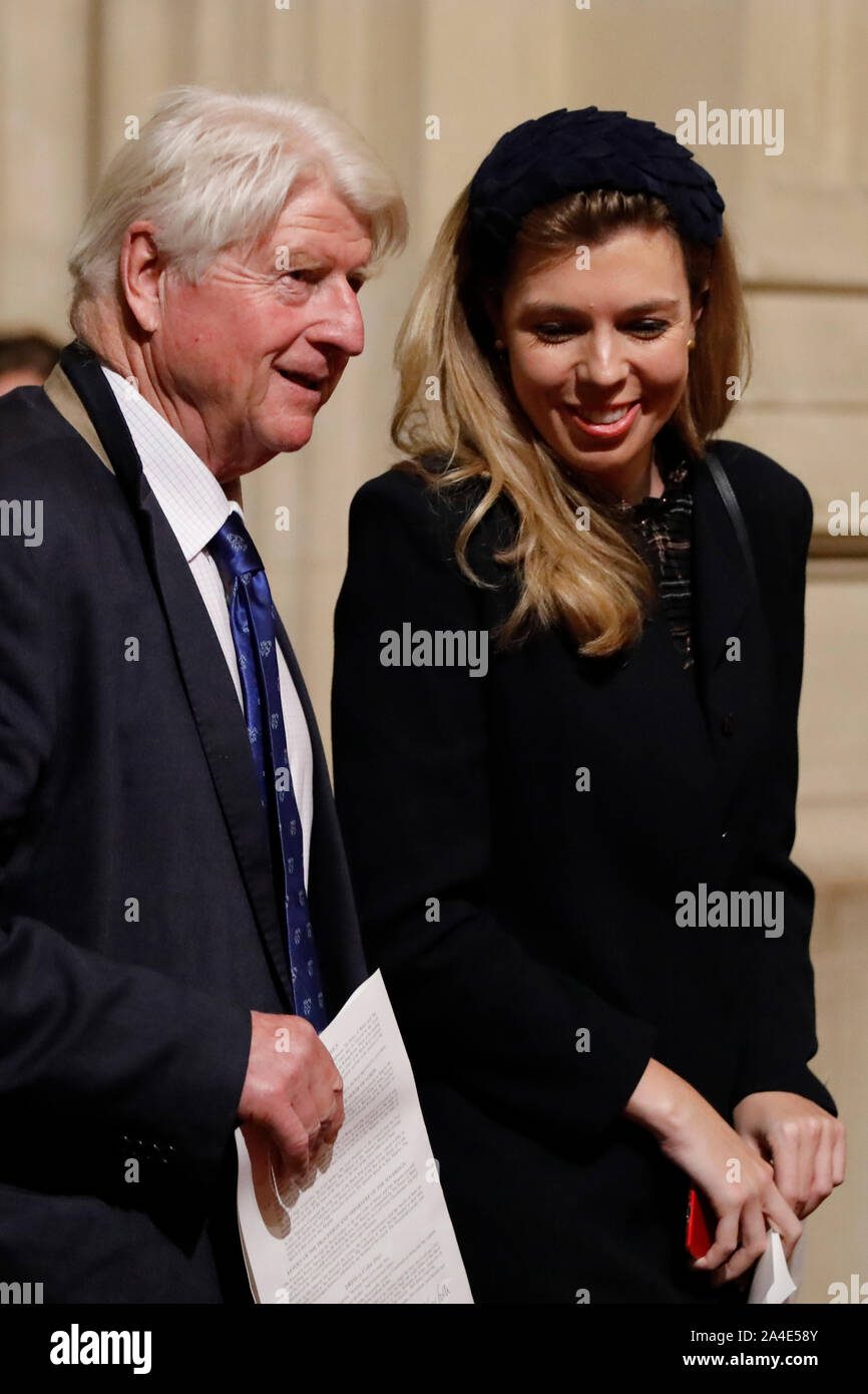 Carrie Symonds, partner of Prime Minister Boris Johnson, and Stanley