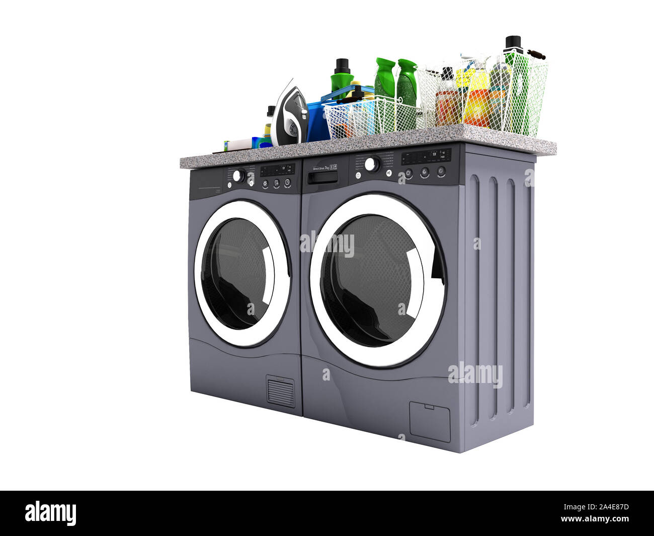 Modern washer and dryer Cut Out Stock Images & Pictures Alamy