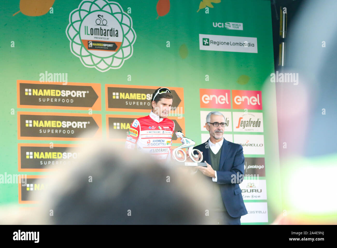 Fausto Masnada Team Anroni Giocattoli IL Giro di Lombardia 2019 Cycling Tour of Lombardy Como Italy Stock Photo