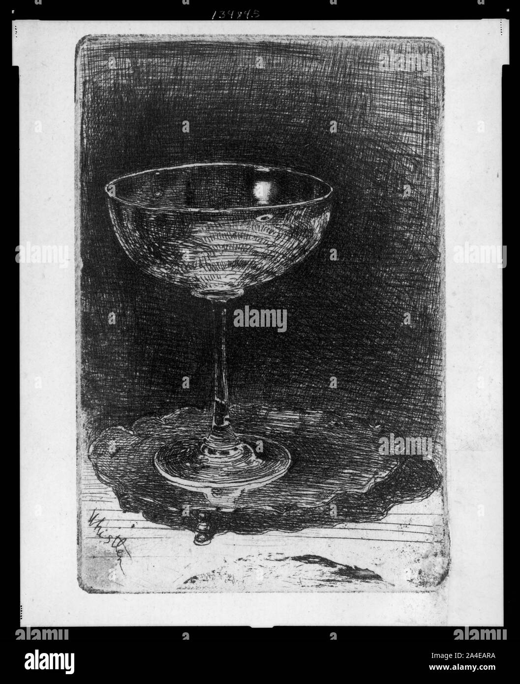 The wineglass] / Whistler Stock Photo Alamy