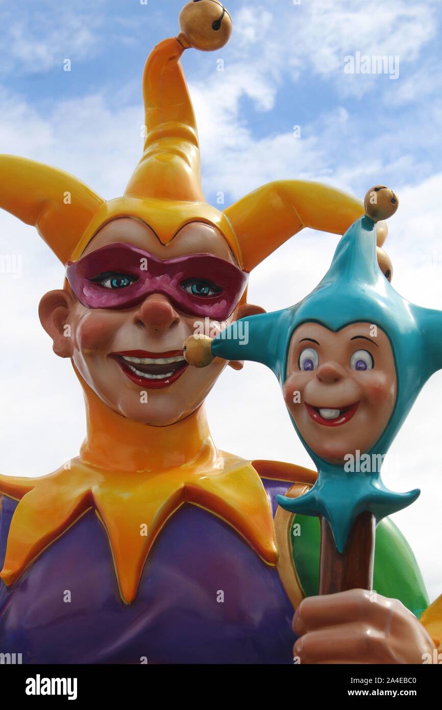 mardi gras clown face