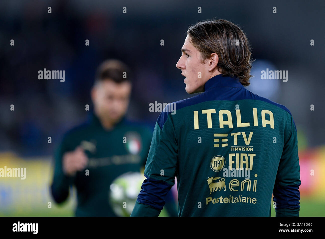 Rome Italy 12th Oct 19 Nicoloo Zaniolo Of Italy During The European Qualifier Group J Match Between Italy And Greece At At Stadio Olimpico Rome Italy On 12 October 19 Photo By