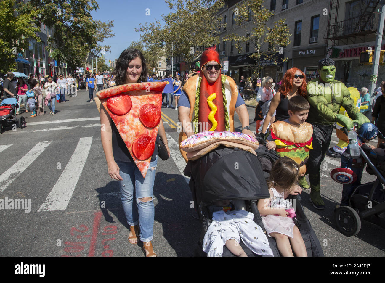 Annual Ragamuffin Parade on 3rd Avenue in Bay Ridge, Brooklyn, New York