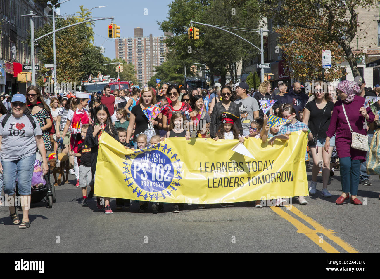 Annual Ragamuffin Parade on 3rd Avenue in Bay Ridge, Brooklyn, New York