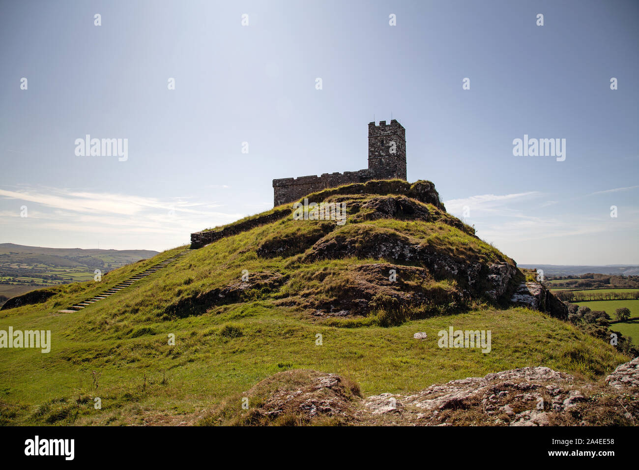 Church on the Hill Stock Photo