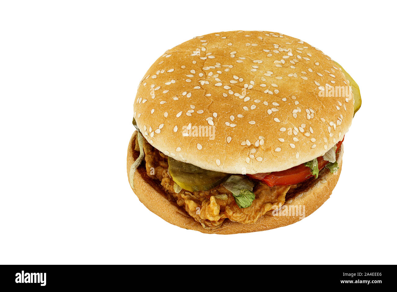 3d render of fastfood hamburger Stock Photo