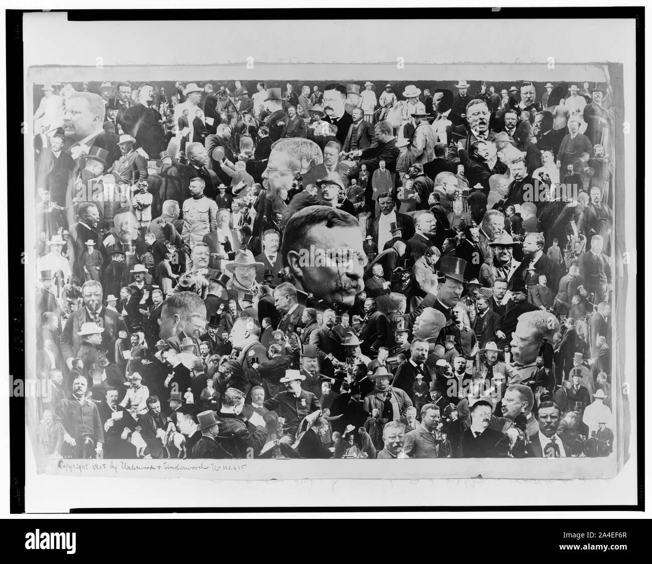 Theodore Roosevelt photomontage Stock Photo