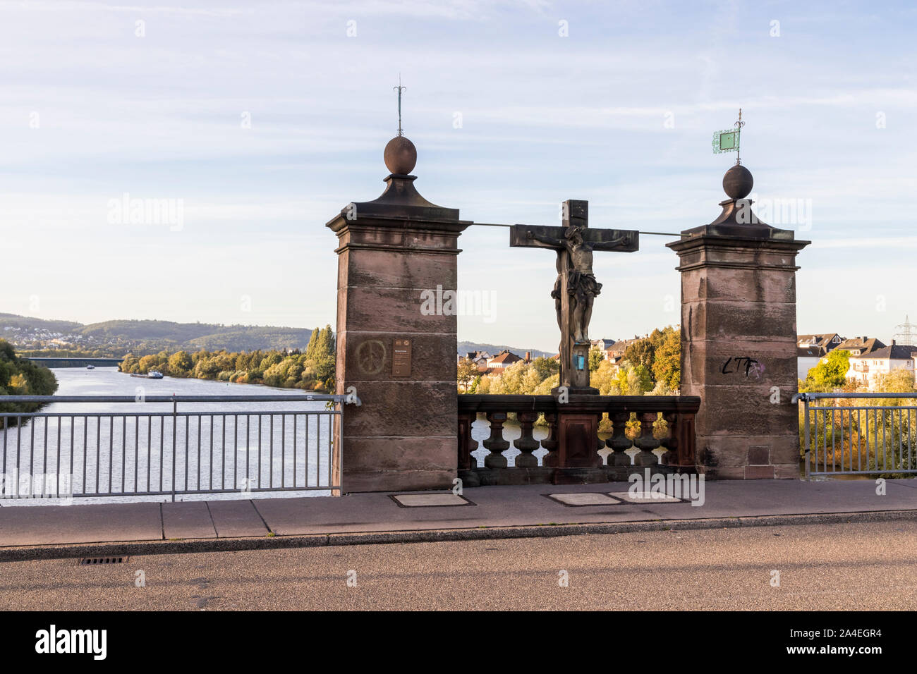 Trier, Germany. The Romerbrucke (Roman Bridge), an ancient bridge over