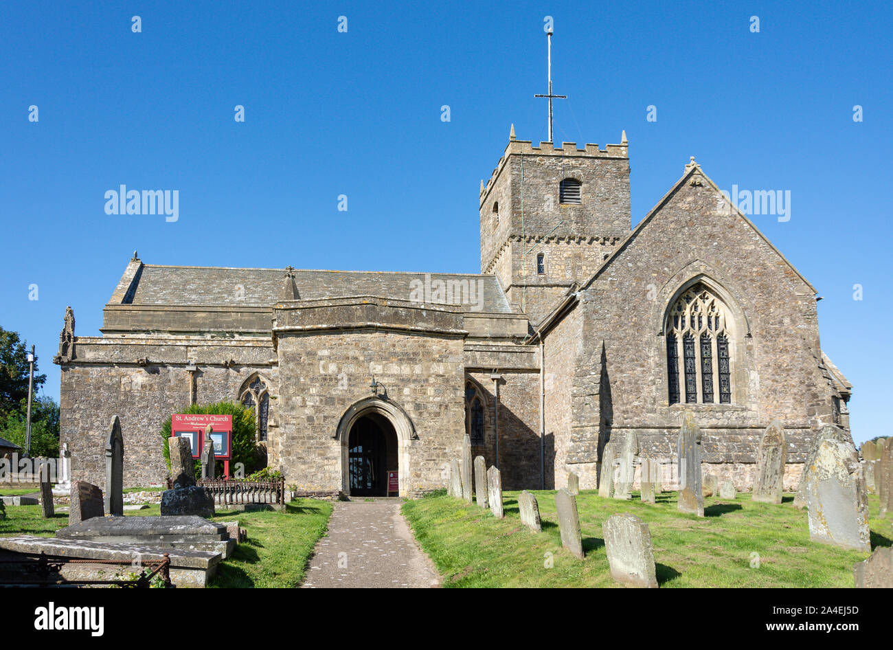 12th century St Andrew's Church, Old Church Road, Clevedon, Somerset