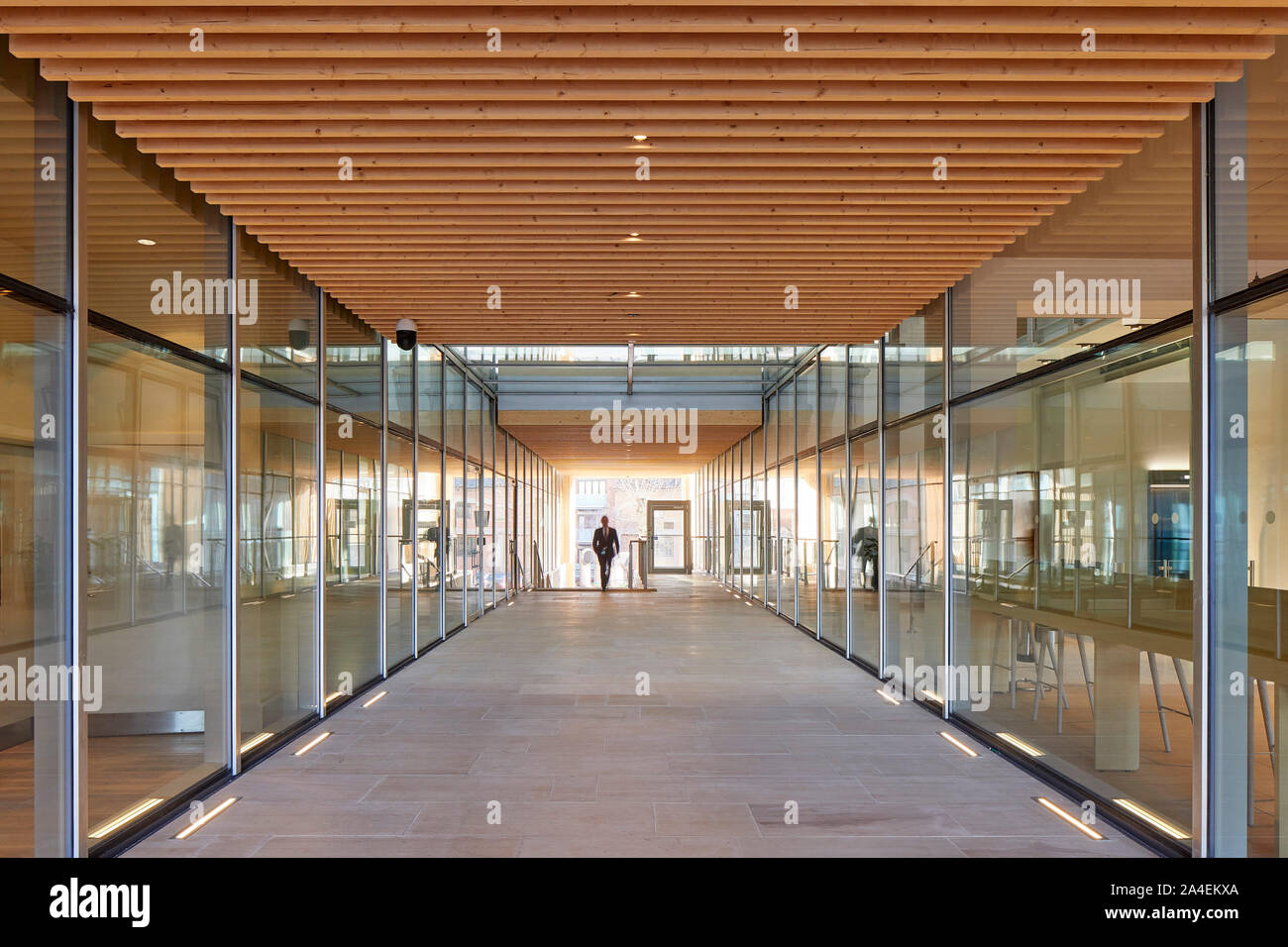 View through modernised Davidson House passageway. Davidson House