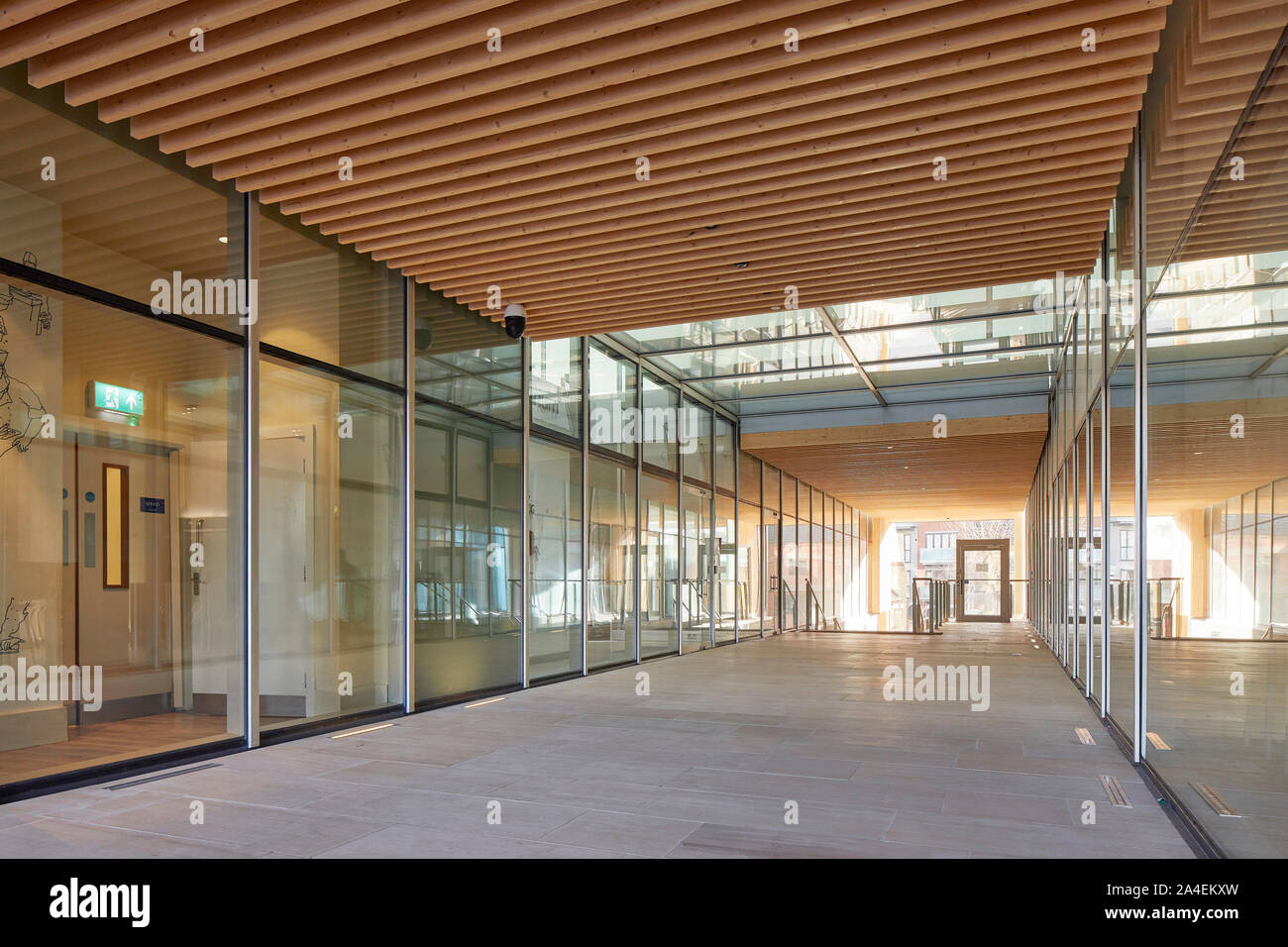View through modernised Davidson House passageway. Davidson House