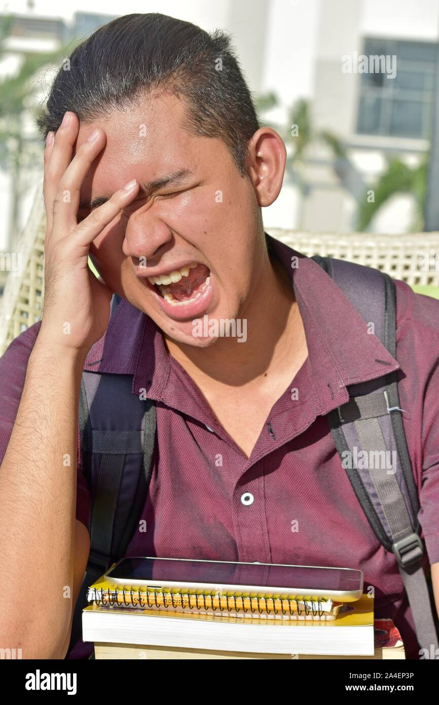 Boy Student Laughing Stock Photo - Alamy