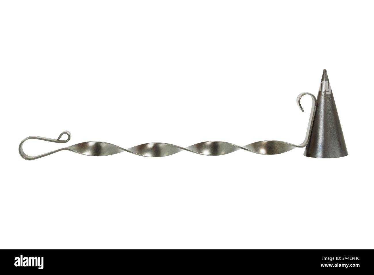 Metal candle snuffer isolated on white background Stock Photo Alamy