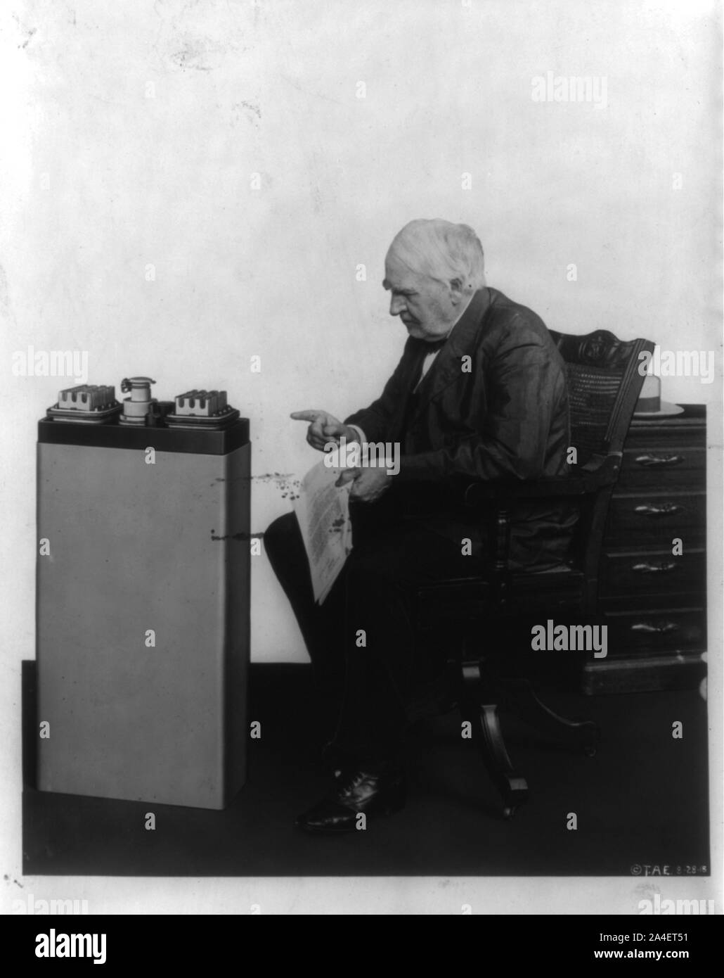Thomas alva edison 1847 1931 american inventor hi-res stock photography ...