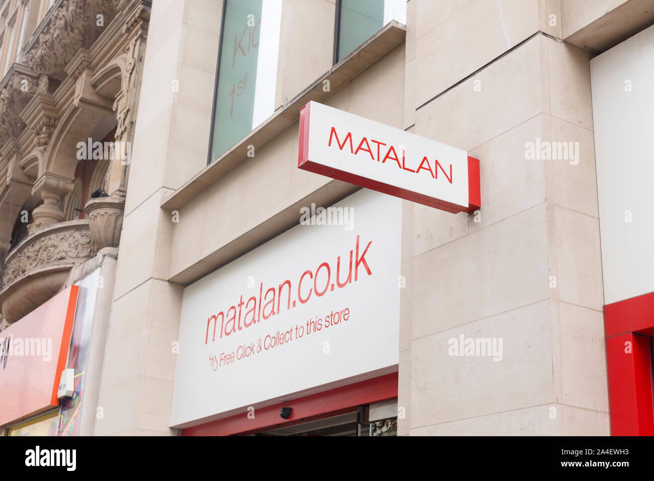 Matalan sign logo, London, England Stock Photo