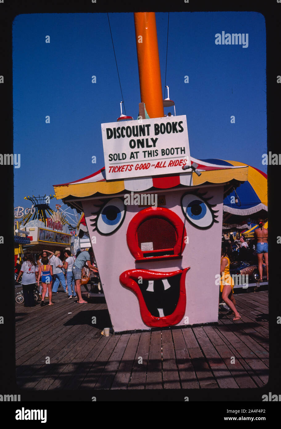 Ticket booth, Seaside Heights, New Jersey Stock Photo