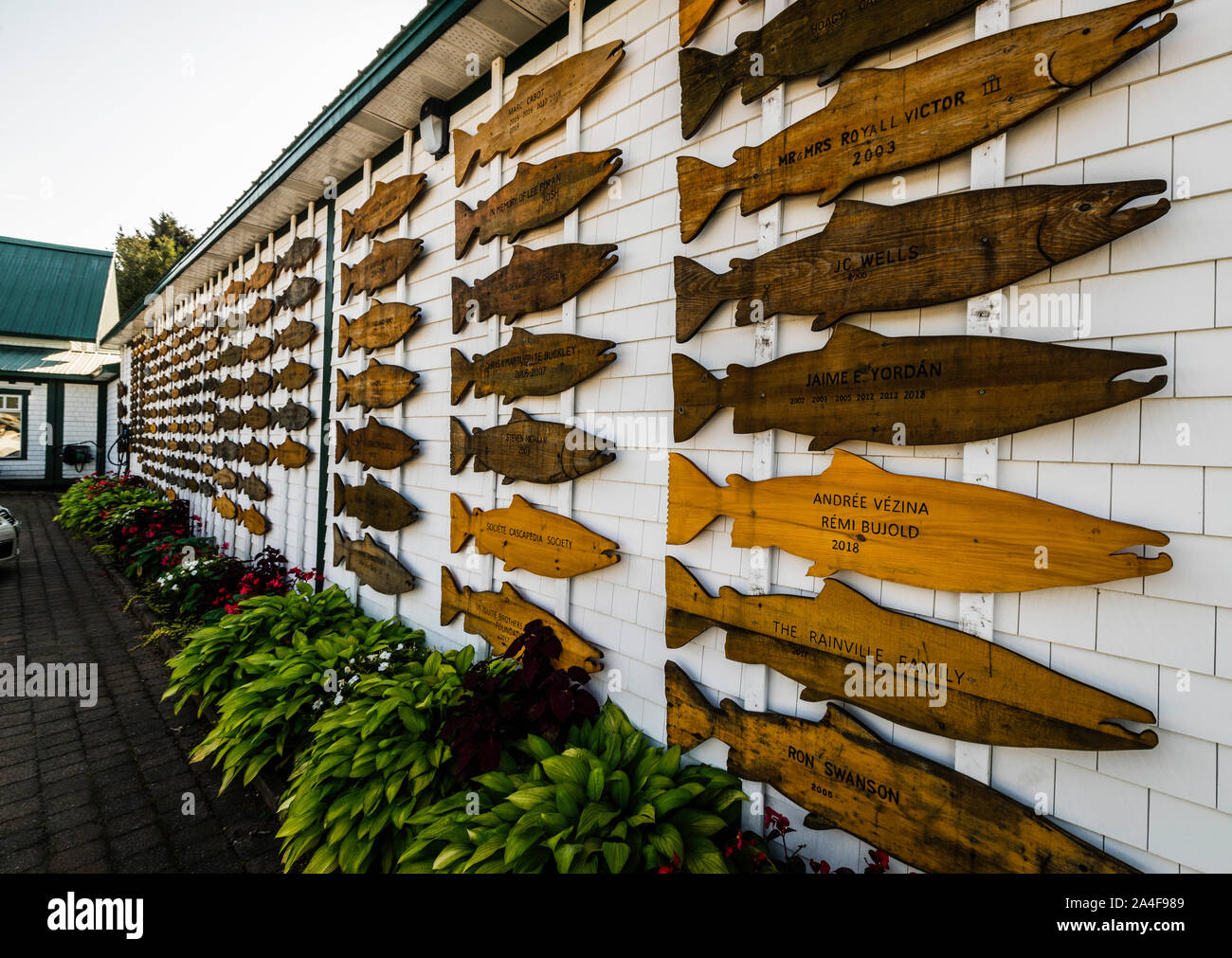 Cascapedia River Museum CascapédiaSaintJules, Quebec, CA Stock Photo