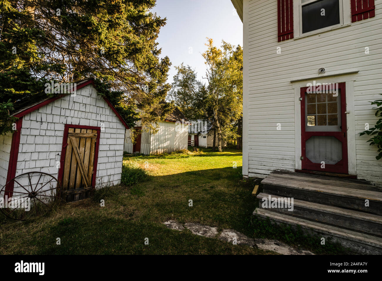 Gaspesian British Heritage Village _ New Richmond, Quebec, CA Stock Photo