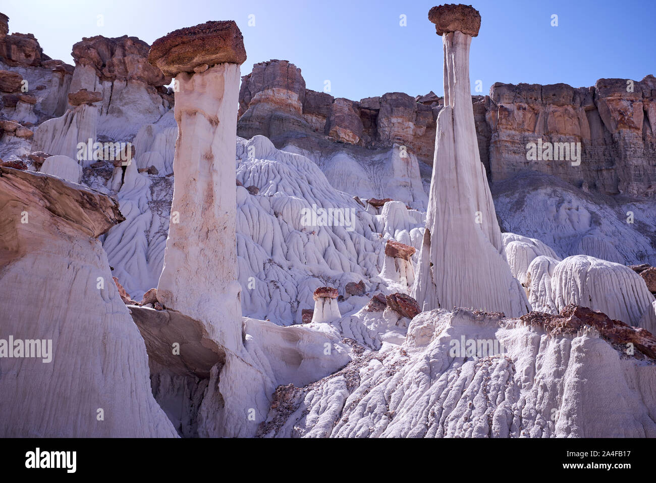 Wahweap Hoodoos in Grand Staircase Escalante National Park Stock Photo