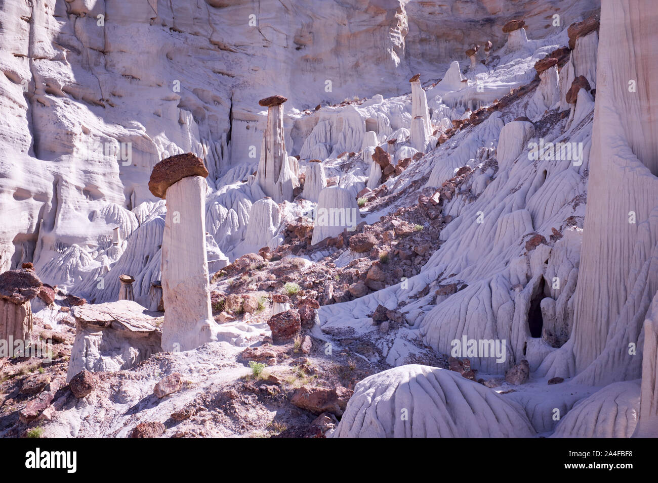 Wahweap Hoodoos in Grand Staircase Escalante National Park Stock Photo