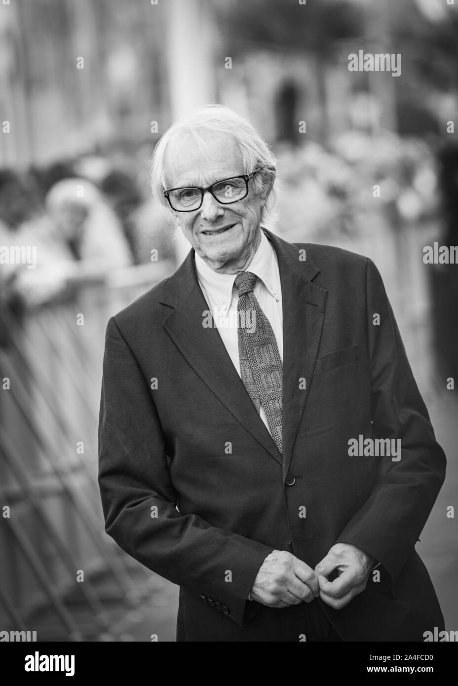 Ken Loach, British film director and screenwriter, on the 67th edition of the International Film Festival in San Sebastián (Spain). 25/09/2019. Stock Photo