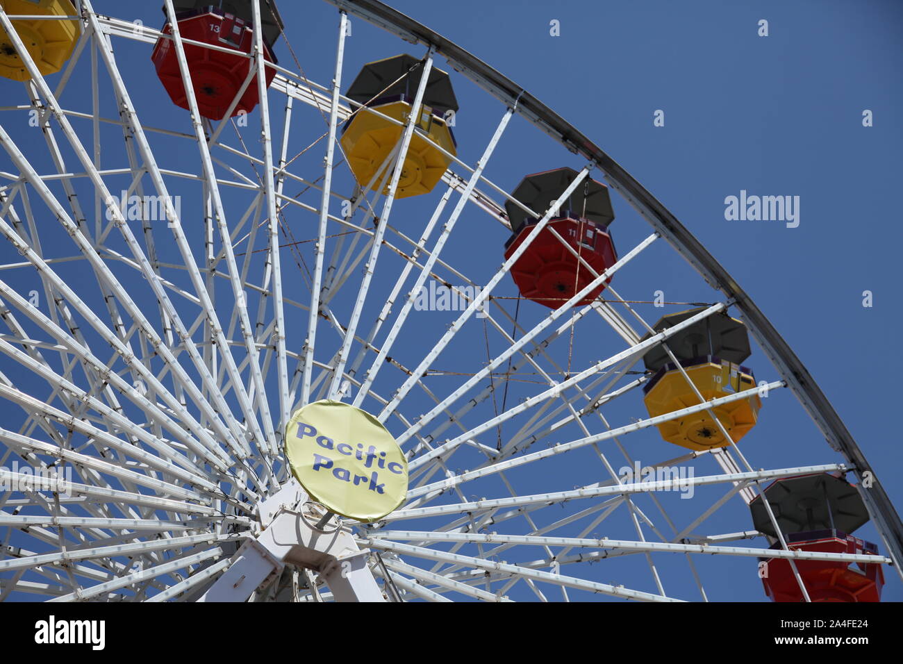 Santa Monica, California, USA, The solar powered Pacific Park Ferris