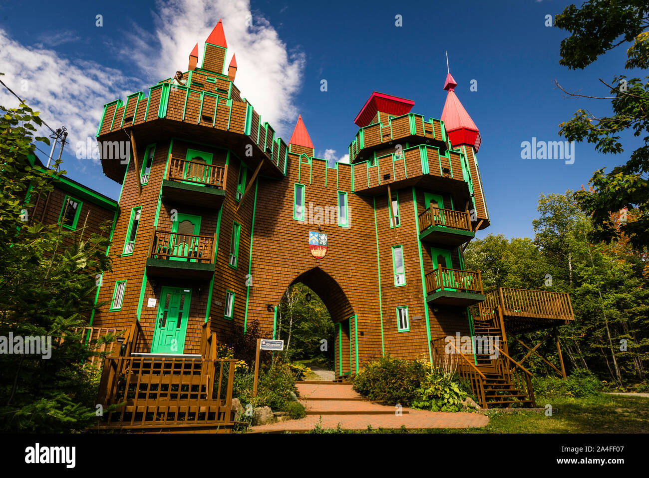 Château Bahia PointeàlaGarde, Quebec, CA Stock Photo Alamy