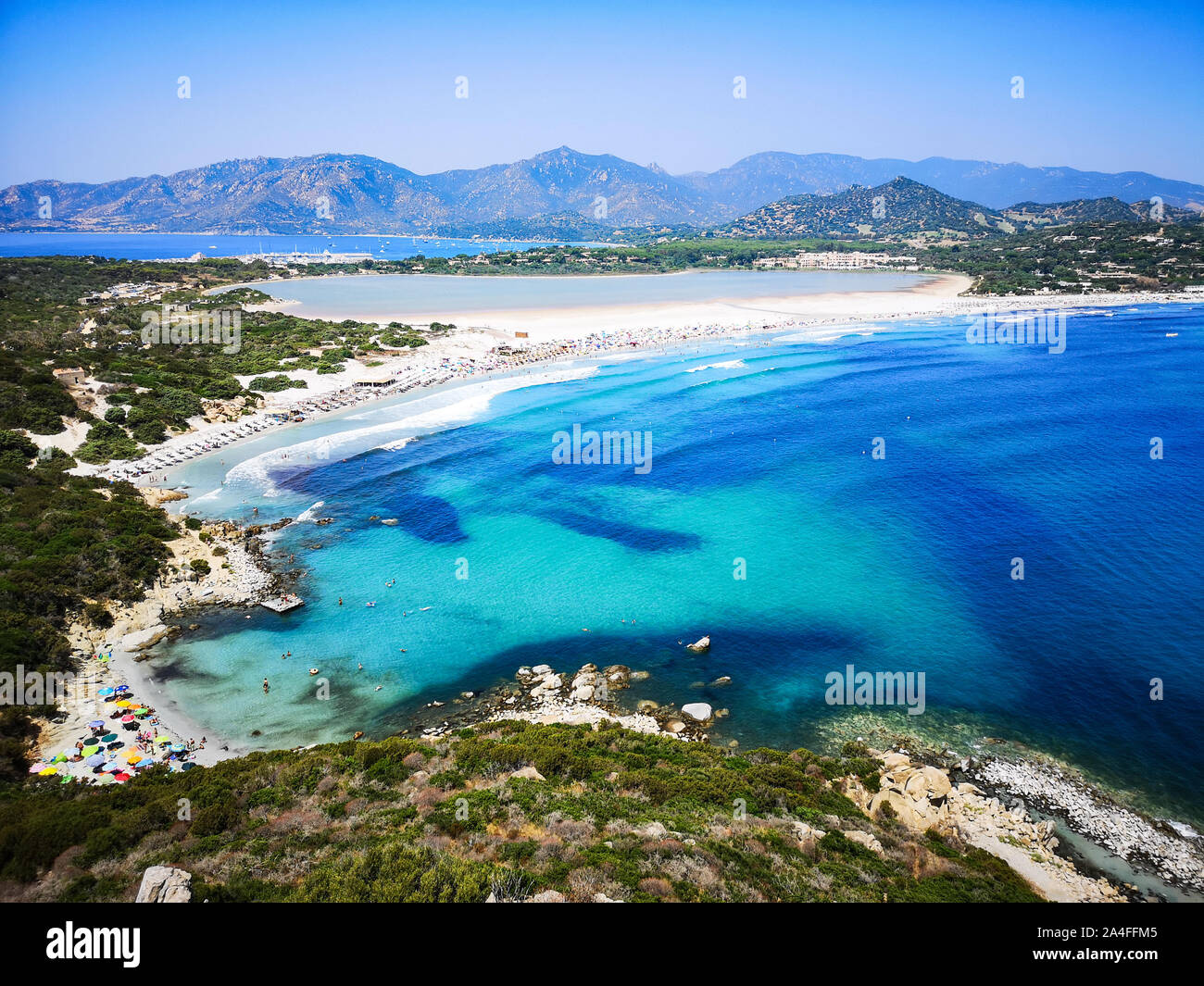 Transparent and turquoise sea in Porto Giunco, Villasimius, Sardinia, Italy  Stock Photo - Alamy