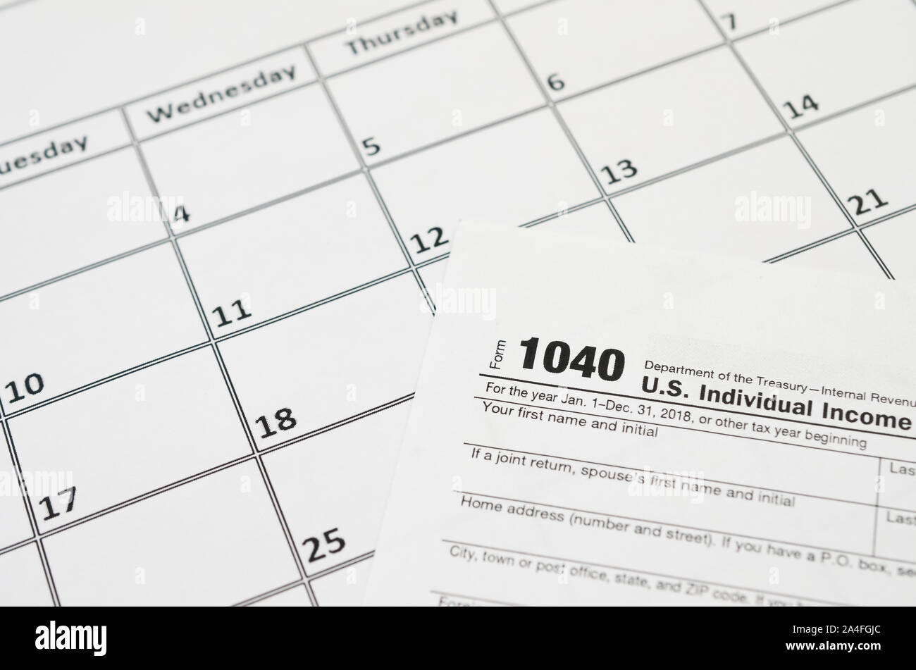 1040 2020 tax form hi-res stock photography and images - Alamy