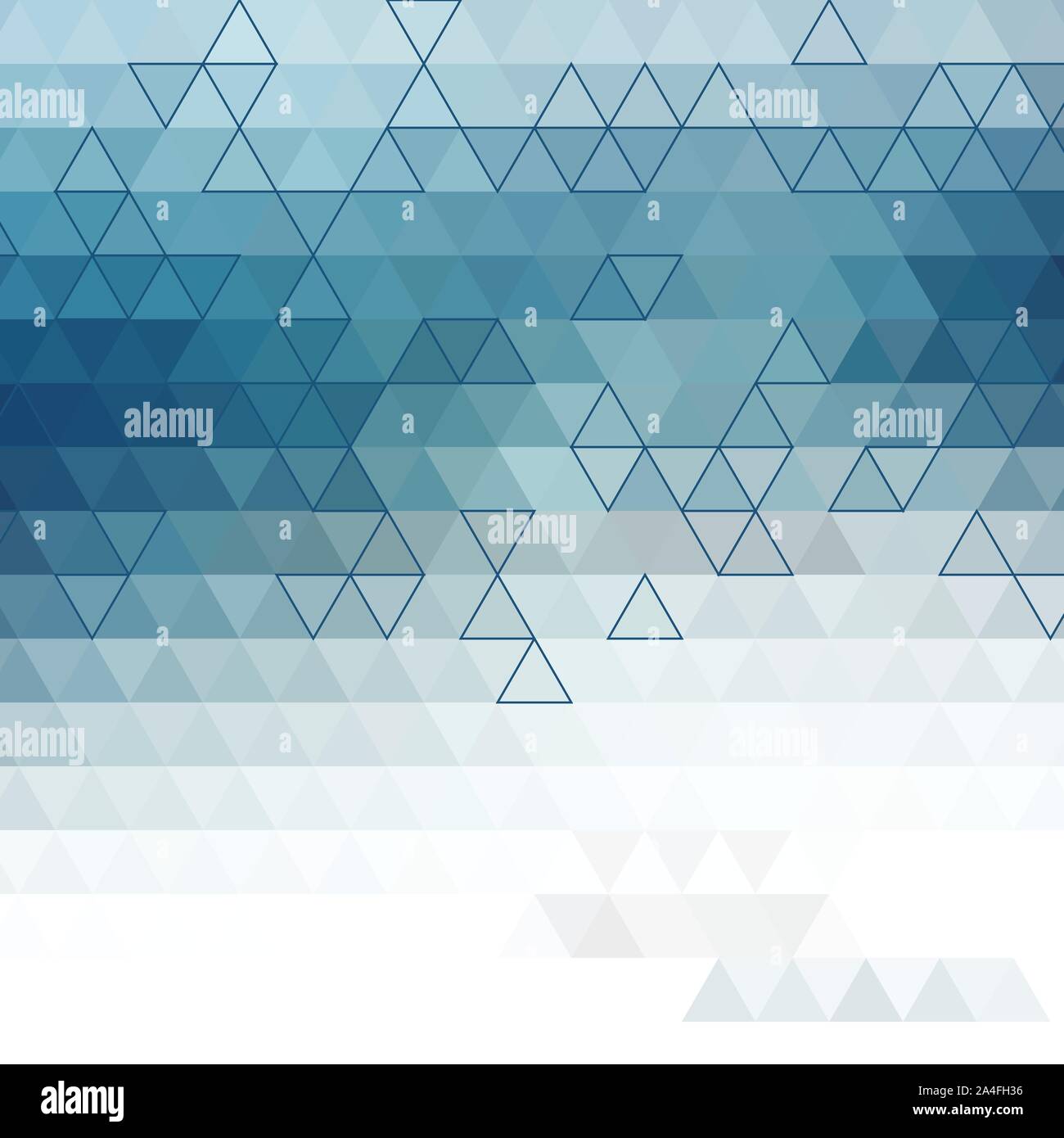 Abstract blue geometric background with transparent triangles. Vector ...