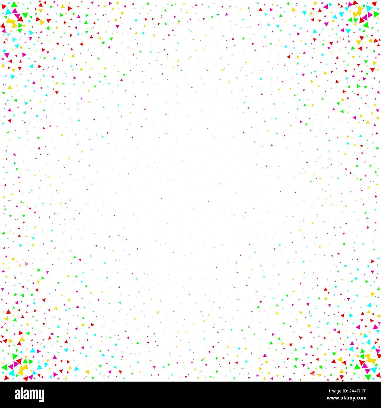 Falling multicolored triangles. frame - Vektorgrafik Stock Vector