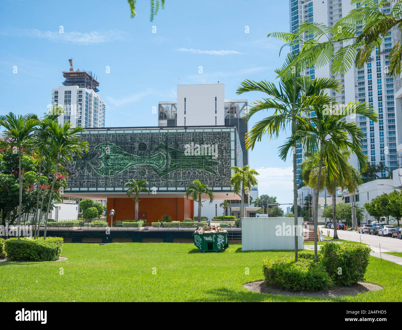 Miami, Florida, USA. August 2019. Art Murals at Wynwood. Wynwood is a neighborhood in Miami Florida which has a strong art culture presence and murals Stock Photo