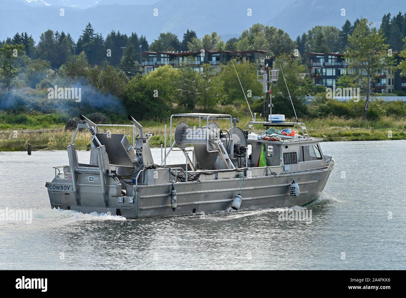 Stein fishing boat, Courtenay, British Columbia, Canada Stock Photo